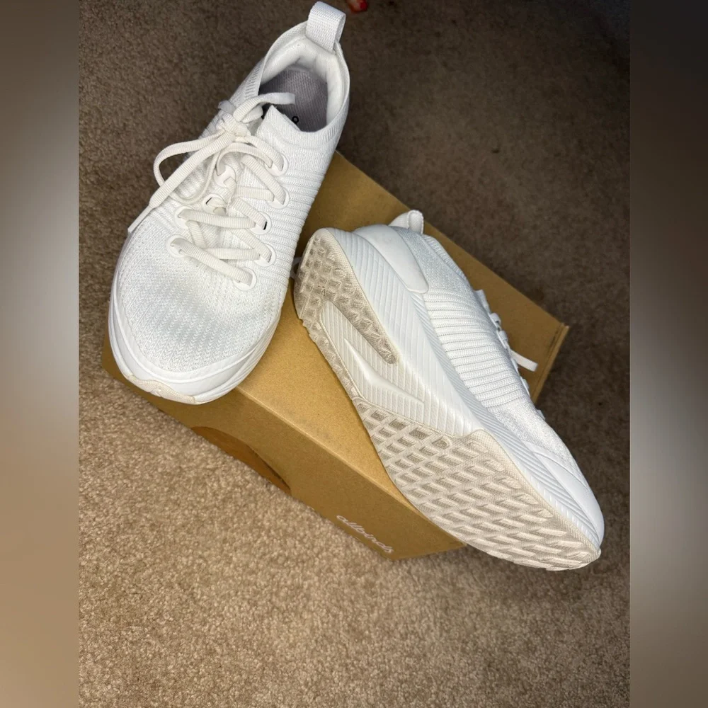 Allbirds TreeGlider Classic White Blizzard Knit Sneakers size 6.5